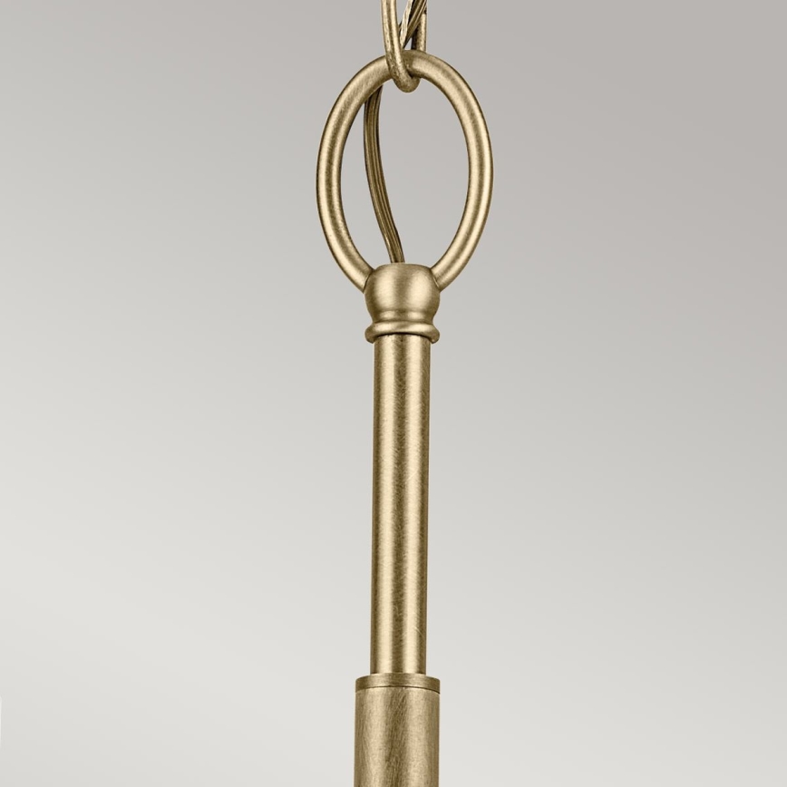 Kichler - Lámpara colgante con cadena WINSLOW 3xE27/60W/230V diá. 45,8 cm latón