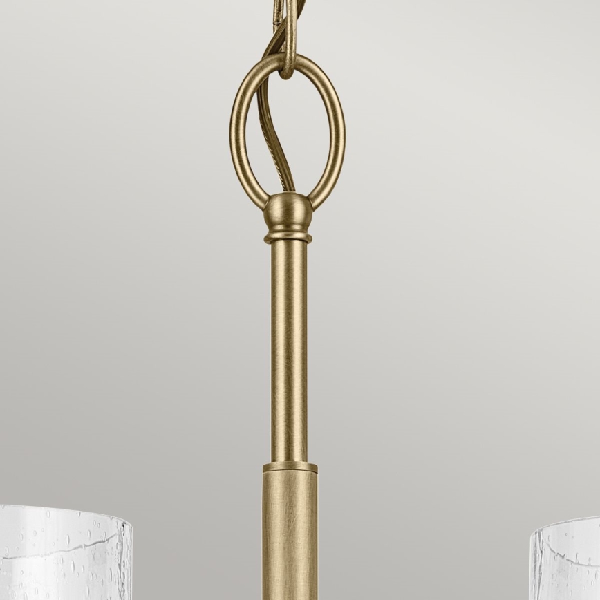 Kichler - Lámpara colgante con cadena WINSLOW 5xE27/60W/230V diá. 50,2 cm latón