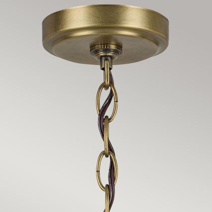 Kichler - Lámpara colgante con cadena WINSLOW 6xE27/60W/230V diá. 66 cm latón