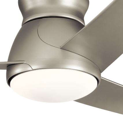 Kichler - Ventilador de techo LED regulable ERIS LED/10W/230V cromo mate IP44 + control remoto