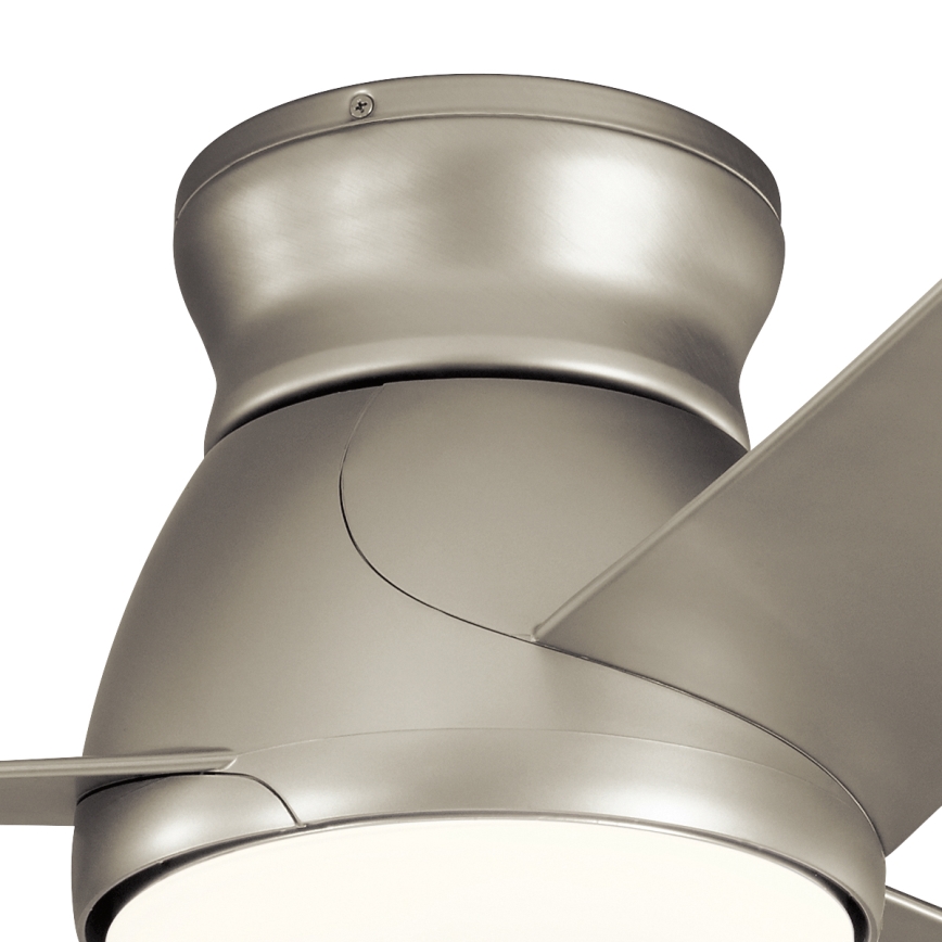 Kichler - Ventilador de techo LED regulable ERIS LED/10W/230V cromo mate IP44 + control remoto