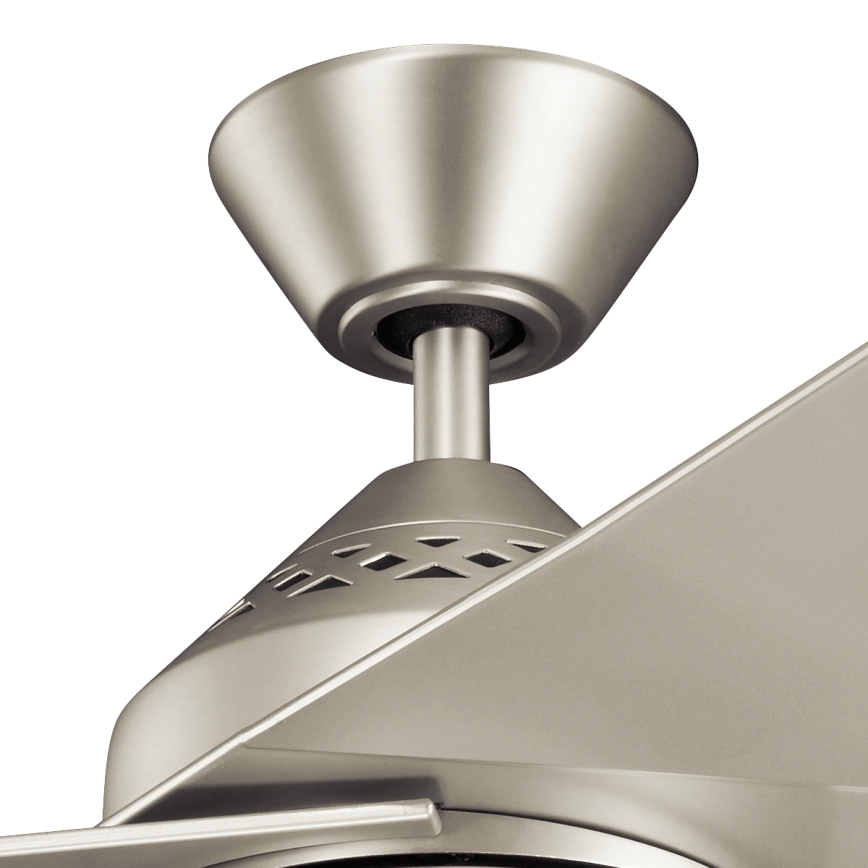 Kichler - Ventilador de techo LED regulable JADE LED/18W/230V plata + control remoto