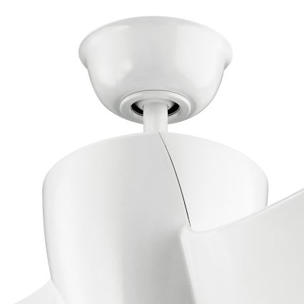 Kichler - Ventilador de techo LED regulable PHREE LED/10W/230V blanco + control remoto