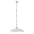 Kichler - Lámpara colgante con cadena DELAROSA 1xE27/60W/230V blanco/latón