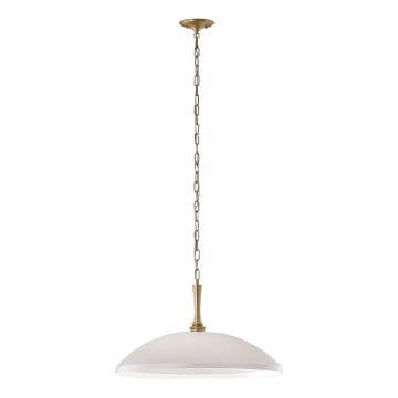 Kichler - Lámpara colgante con cadena DELAROSA 1xE27/60W/230V blanco/latón