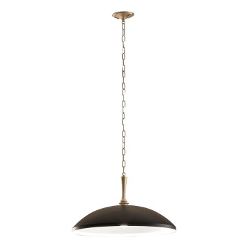 Kichler - Lámpara colgante con cadena DELAROSA 1xE27/60W/230V negro/latón
