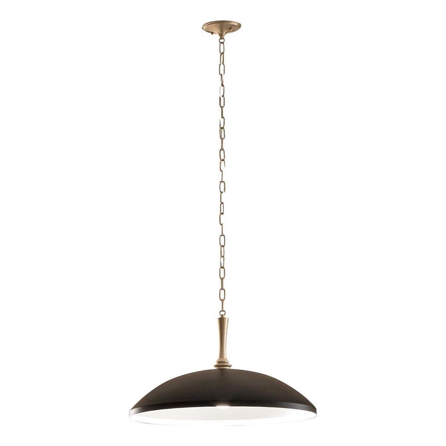 Kichler - Lámpara colgante con cadena DELAROSA 1xE27/60W/230V negro/latón