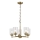 Kichler - Lámpara colgante con cadena WINSLOW 5xE27/60W/230V diá. 50,2 cm latón