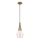 Kichler - Lámpara colgante DEELA 1xE27/60W/230V diá. 17,8 cm latón