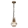 Kichler - Lámpara colgante para exterior con cadena BRIDGE POINT 1xE27/60W/230V IP44 acabado en bronce