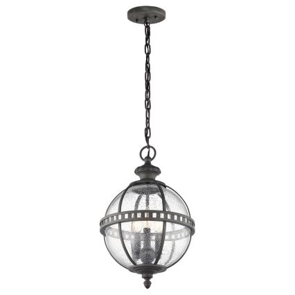 Kichler - Lámpara colgante para exterior HALLERON 3xE14/60W/230V IP44