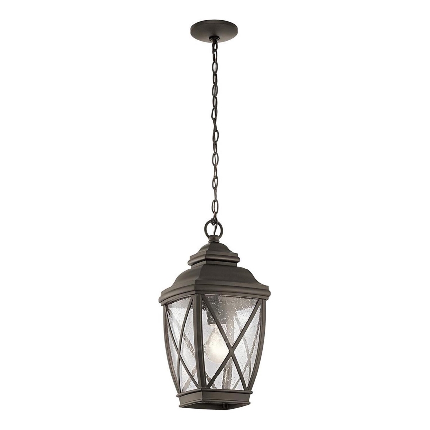 Kichler - Lámpara colgante para exterior TANGIER 1xE27/60W/230V IP44