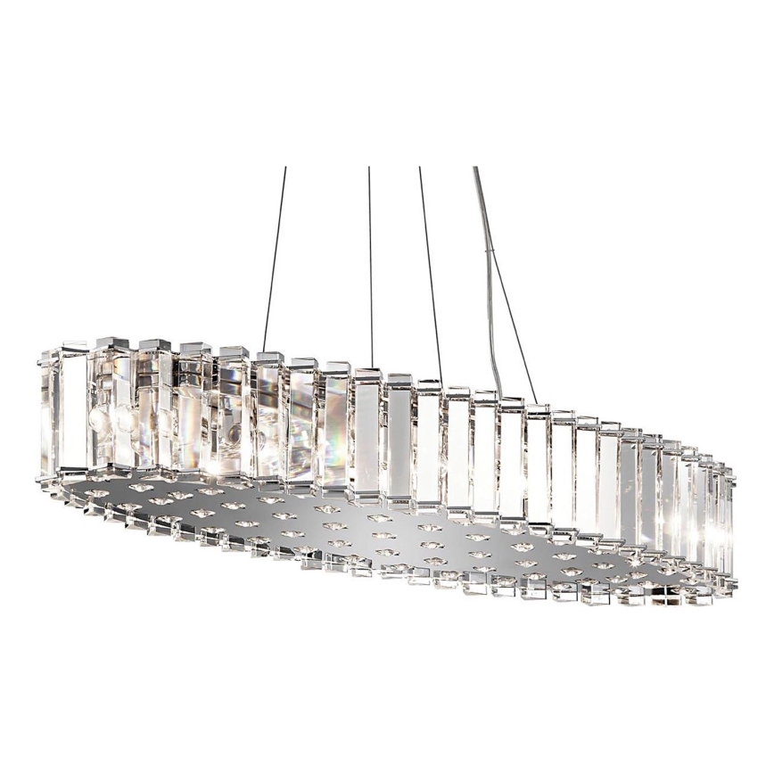 Kichler - Lámpara de araña LED para cuarto de baño CRYSTAL SKYE 12xG9/3W/230V IP44