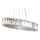 Kichler - Lámpara de araña LED para cuarto de baño CRYSTAL SKYE 12xG9/3W/230V IP44