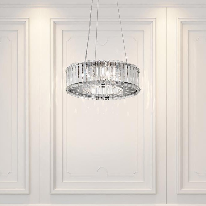 Kichler - Lámpara de araña LED para cuarto de baño CRYSTAL SKYE 6xG9/3W/230V IP44