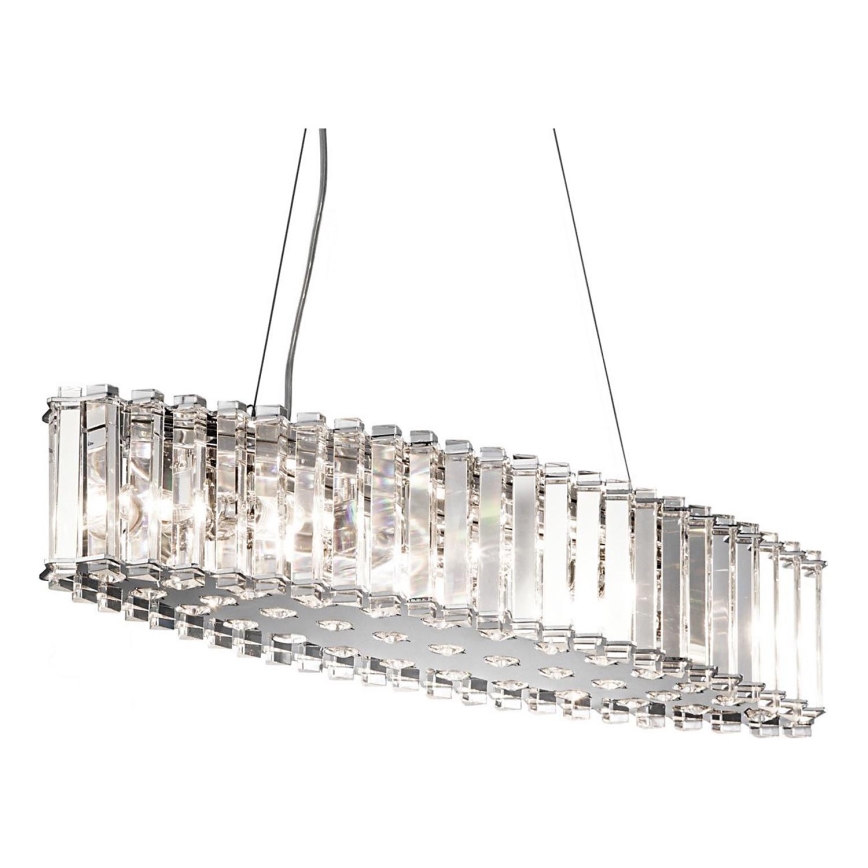 Kichler - Lámpara de araña LED para cuarto de baño CRYSTAL SKYE 8xG9/3W/230V IP44