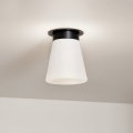 Kichler - Lámpara de techo ALBERS 1xE27/40W/230V diámetro 21,6 cm negra