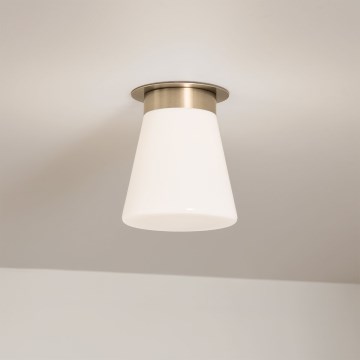 Kichler - Lámpara de techo ALBERS 1xE27/40W/230V Ø 21,6 cm bronce