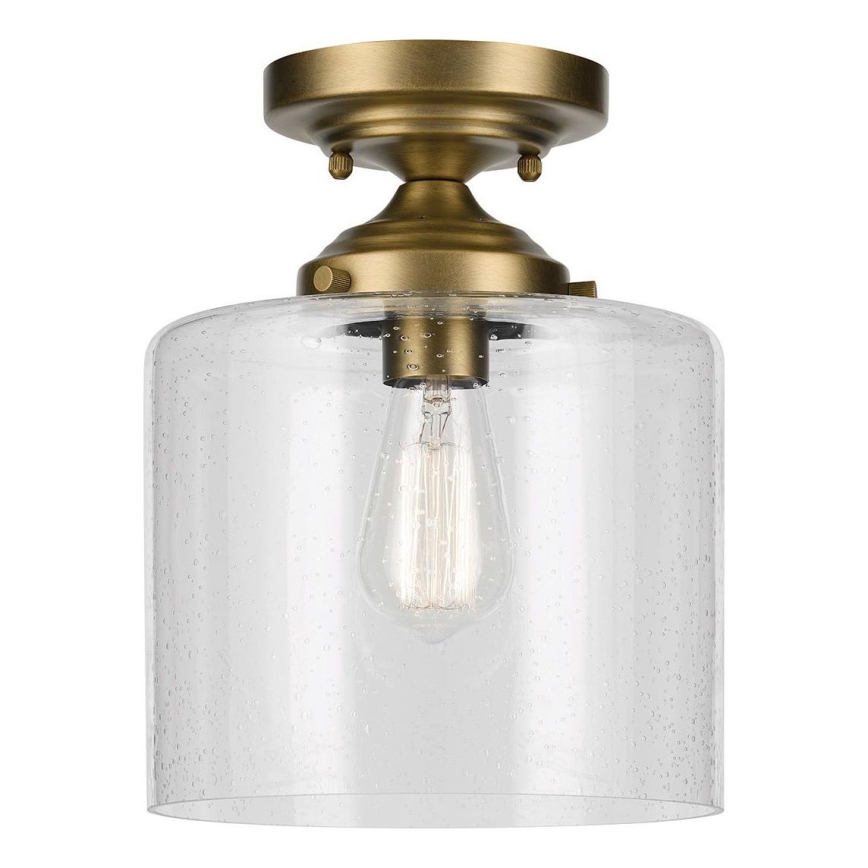 Kichler - Plafón WINSLOW 1xE27/60W/230V diá. 21,6 cm latón