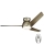 Kichler - Ventilador de techo LED regulable ERIS LED/10W/230V cromo mate IP44 + control remoto