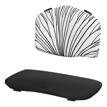 KINDERKRAFT - Acolchado para trona infantil ENOCK negro/blanco