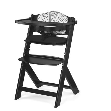 KINDERKRAFT - Acolchado para trona infantil ENOCK negro/blanco