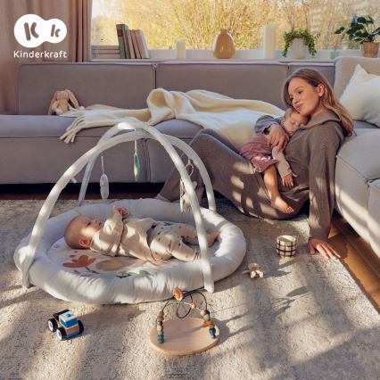 KINDERKRAFT - Alfombra de juegos infantil COZYPLAY gris