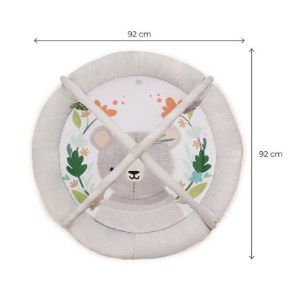 KINDERKRAFT - Alfombra de juegos infantil COZYPLAY gris