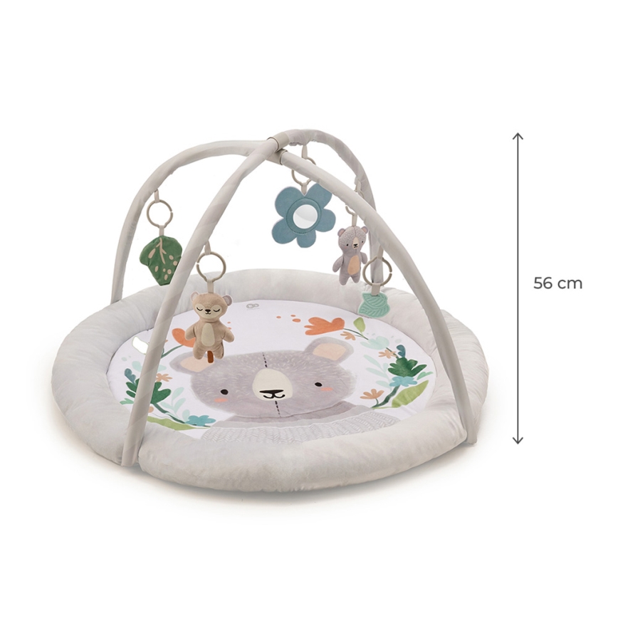KINDERKRAFT - Alfombra de juegos infantil COZYPLAY gris