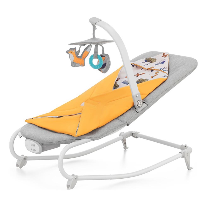 KINDERKRAFT - Balancín vibrador para bebés Con una melodía FELIO 2 amarillo