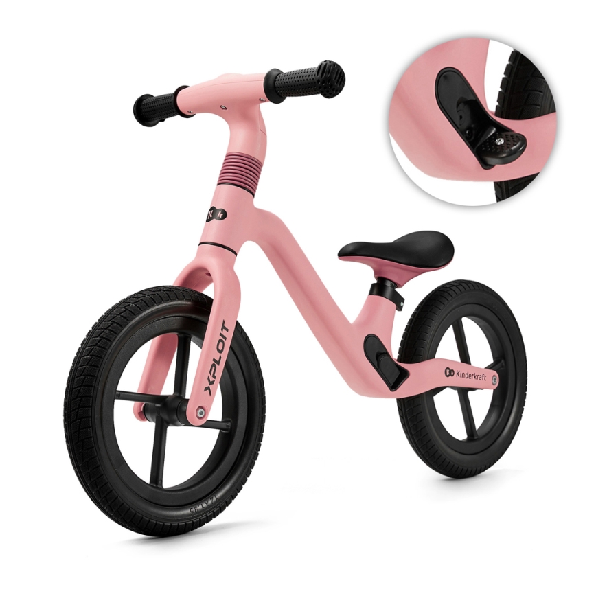 KINDERKRAFT - Bicicleta de empuje XPLOIT rosa chicle
