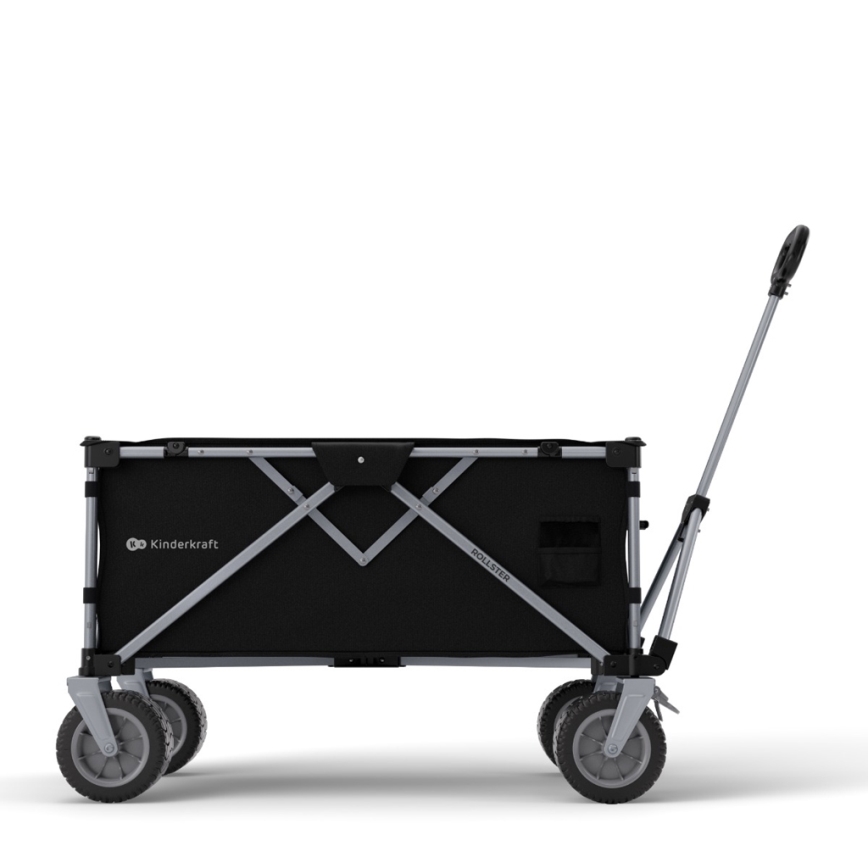 KINDERKRAFT - Carro de transporte plegable WAGON ROLLSTER negro