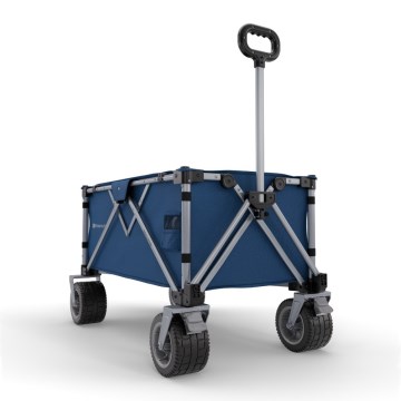 KINDERKRAFT - Carro plegable de transporte WAGON ROLLSTER azul