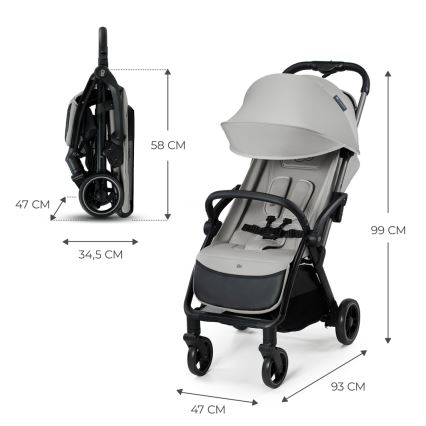 KINDERKRAFT - Cochecito APINO gris