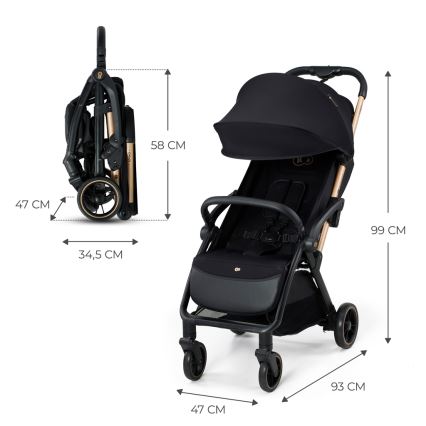 KINDERKRAFT - Cochecito APINO negro