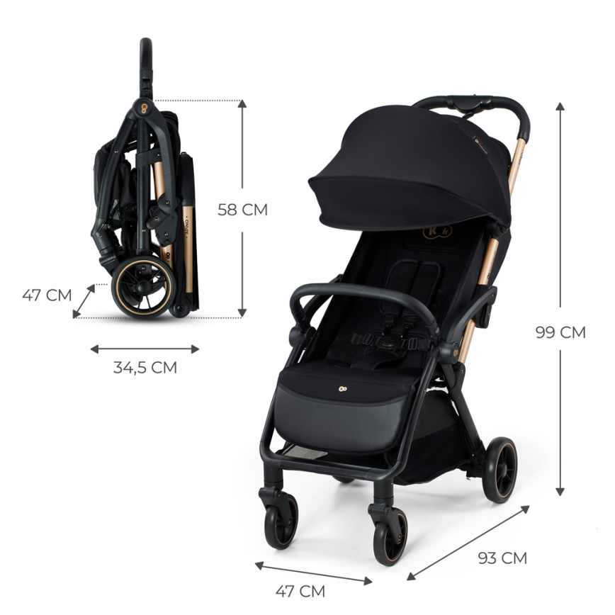 KINDERKRAFT - Cochecito APINO negro