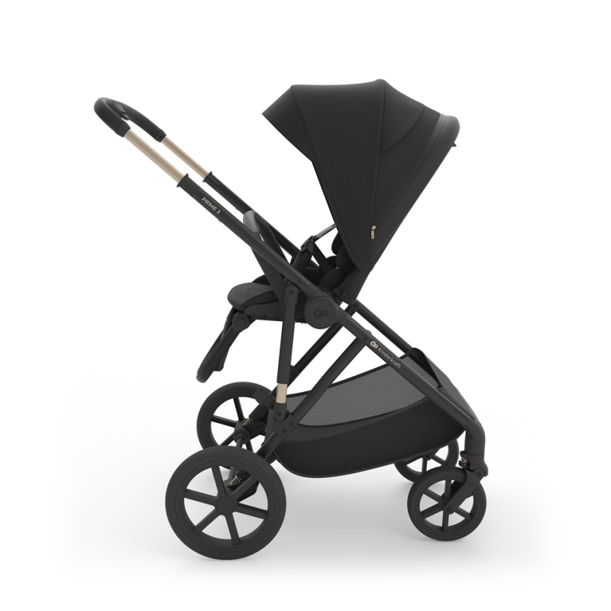 KINDERKRAFT - Cochecito combinable 3 en 1 PRIME 3 Venezian Negro
