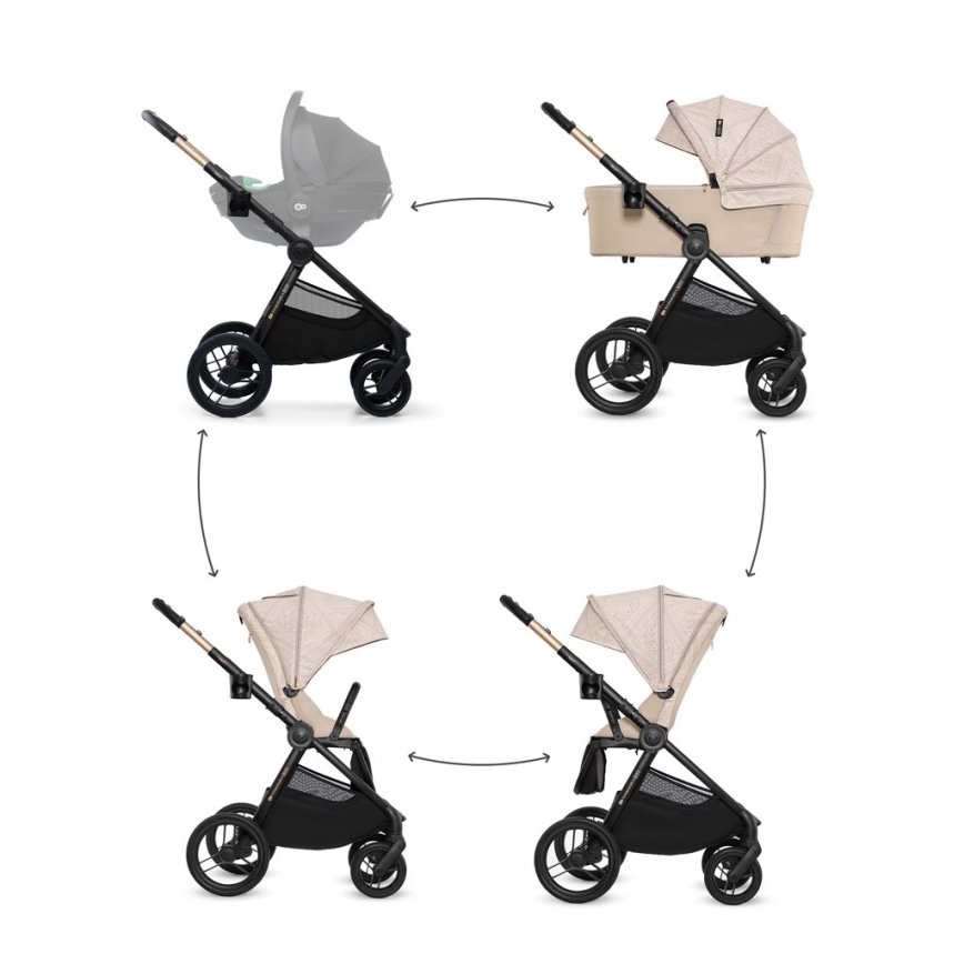 KINDERKRAFT - Cochecito combinado 2 en 1 NEA 2 Dune Whisper Bizuu