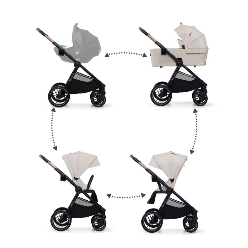 KINDERKRAFT - Cochecito combinado 2en1 NEA 2 beige