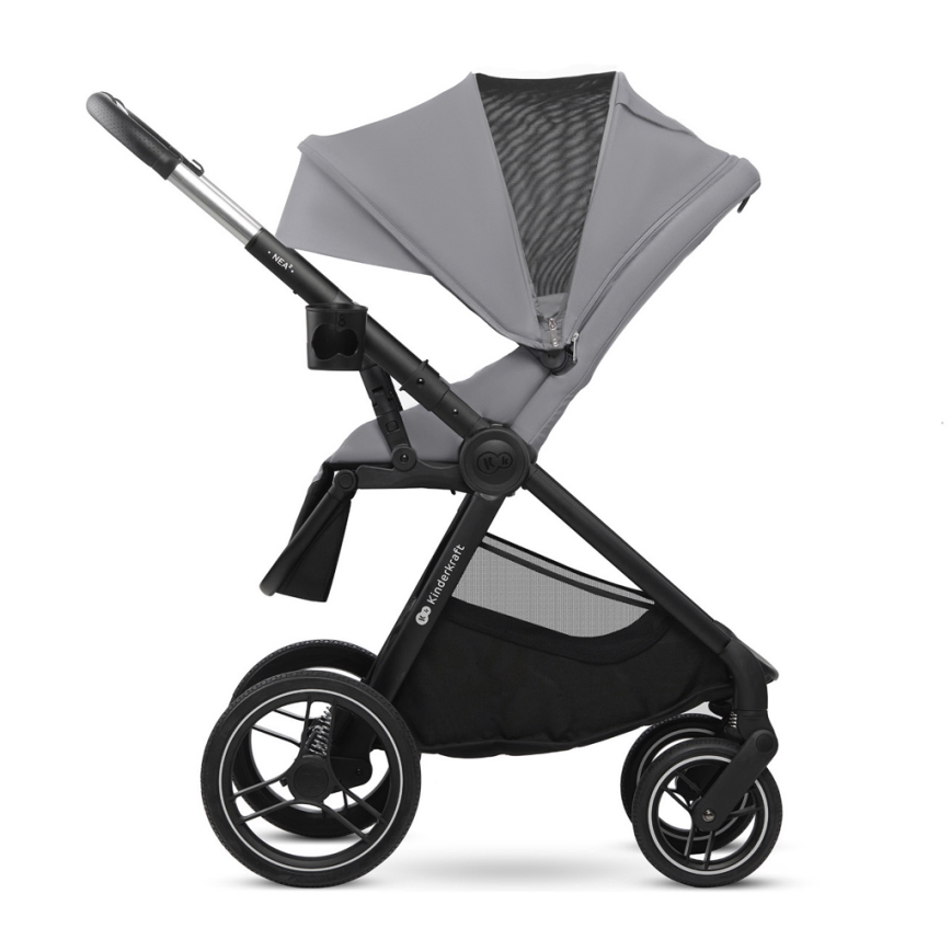 KINDERKRAFT - Cochecito combinado 2en1 NEA 2 Platinum gris