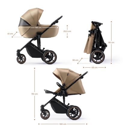 KINDERKRAFT - Cochecito combinado 2en1 PRIME 2 beige