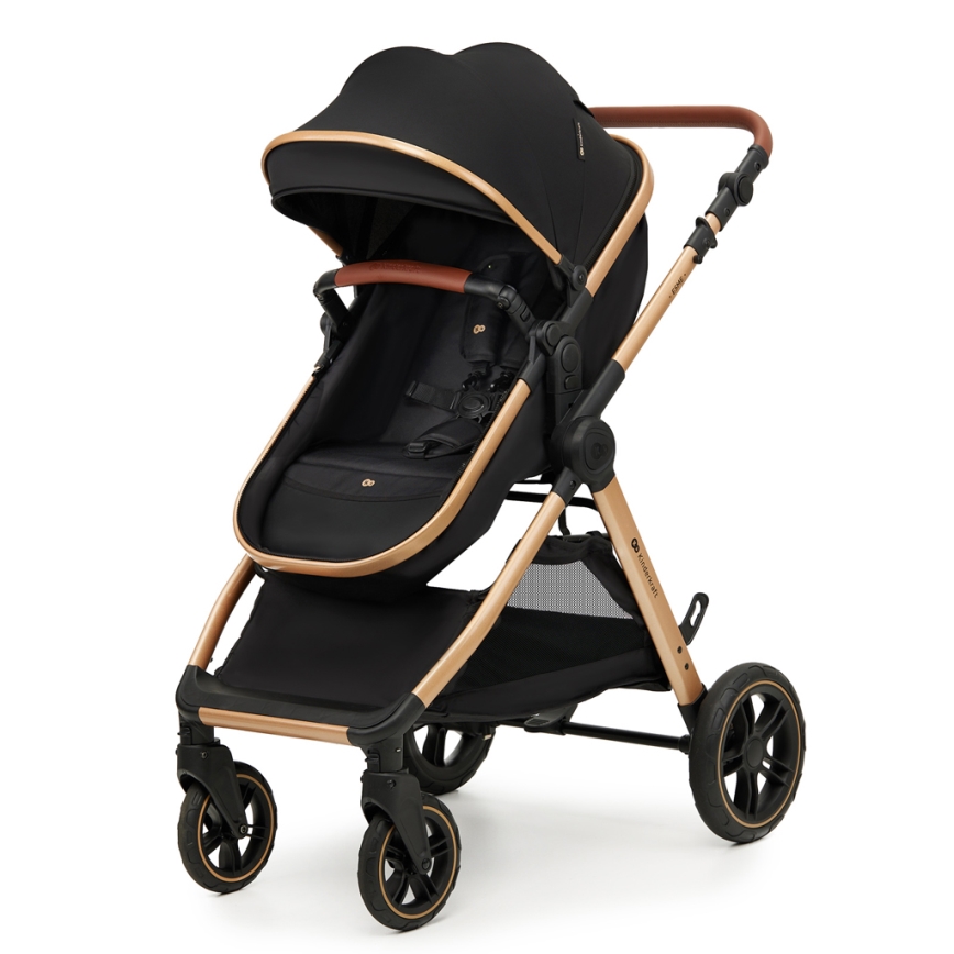 KINDERKRAFT - Cochecito combinado 3en1 ESME Pure negro + silla de coche MINK PRO