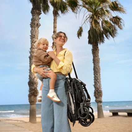 KINDERKRAFT - Cochecito deportivo INDY 3 Negro Carbón