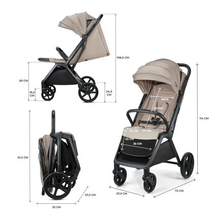 KINDERKRAFT - Cochecito LOOM beige