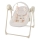 KINDERKRAFT - Columpio infantil con melodía SWINGEE beige 4xAAA/230V