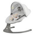 KINDERKRAFT - Columpio para bebés con melodía 2en1 LUMI gris claro