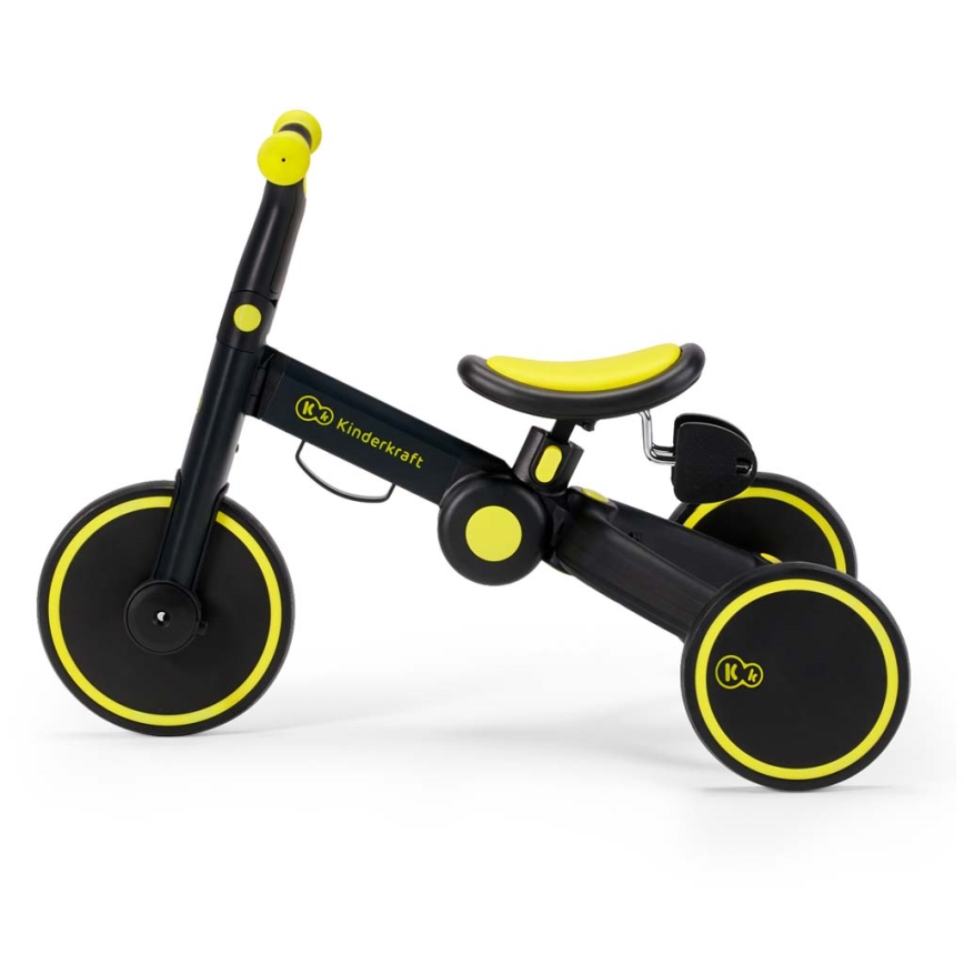 KINDERKRAFT - Correpasillos infantil 3 en 1 4TRIKE amarillo/negro