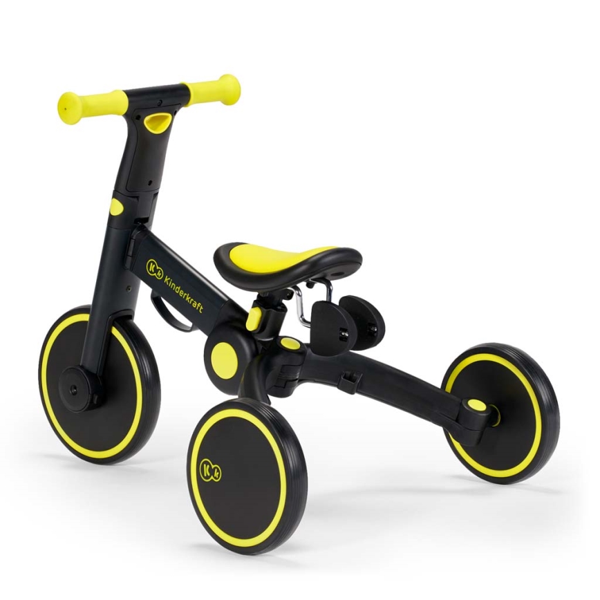 KINDERKRAFT - Correpasillos infantil 3 en 1 4TRIKE amarillo/negro