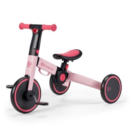 KINDERKRAFT - Correpasillos infantil 3 en 1 4TRIKE rosa