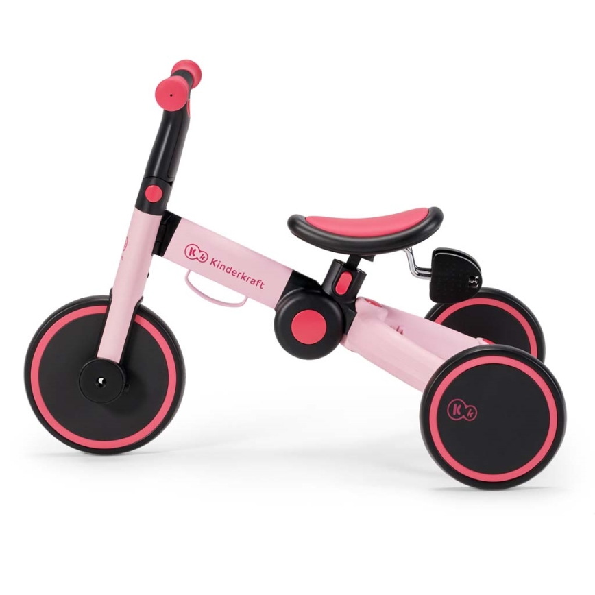 KINDERKRAFT - Correpasillos infantil 3 en 1 4TRIKE rosa
